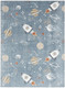 Nourison Home Astra Machine Washable ASW18 Blue Multicolor Rug