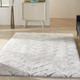 Nourison Home Dreamy Shag DRS03 Ivory Grey Rug