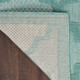 Nourison Home Easy Care NES01 Aqua Teal Rug
