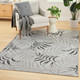 Nourison Home Garden Oasis GOA01 Grey Rug