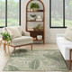 Nourison Home Garden Oasis GOA02 Ivory Green Rug