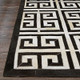 Couristan Chalet 3259 0243 Meander Black Ivory Rug
