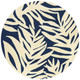 Couristan Covington 3990 0980 Palms Navy Rug