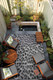 Couristan Dolce 5756 2002 Lynx Ivory-Charcoal Rug