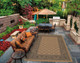 Couristan Recife 1016 2000 Garden Lattice Cocoa Black Rug