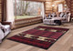 United Weavers Cottage 2055 40834 Bear Stone Burgundy Rug