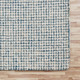 LR Home Criss Cross 81297 Teal Cream Rug