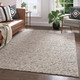 LR Home Dome 82605 Ivory   Teal Rug