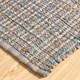 LR Home Natural Fiber 03305 Tan Light Blue Medium Blue Rug