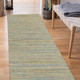 LR Home Natural Fiber 03313 Tan Blue Green Rug