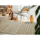 LR Home Natural Fiber 03314 Tan Teal Gray Rug