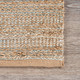 LR Home Natural Fiber 03337 Tan Aqua Blue Medium Blue Rug