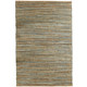 LR Home Natural Fiber 03337 Tan Aqua Blue Medium Blue Rug