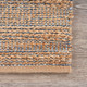 LR Home Natural Fiber 03338 Natural Jute Navy blue Rug