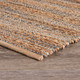 LR Home Natural Fiber 03338 Natural Jute Navy blue Rug