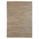 LR Home Natural Fiber 03338 Natural Jute Navy blue Rug
