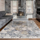 Dynamic Reha 1063 185 Cream Beige Blue Rug