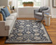 Feizy Prescott 8940F Blue Silver Gray Area Rug