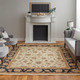 Feizy Wagner 8942F Tan Brown Black Area Rug