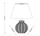 Surya Pubil PBL-004 Accent Table Lamp