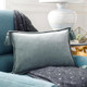 Surya Cotton Velvet CV-047 Lumbar Pillow