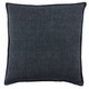Jaipur Living Blanche BRB12 Handmade Solid Dark Blue And White Pillow