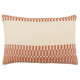 Jaipur Living Letsami NGW10 Handmade Tribal Terracotta And Ivory Lumbar Pillow