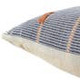 Jaipur Living Jotsoma NGW20 Handmade Tribal Navy And Silver Lumbar Pillow