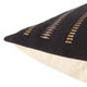 Jaipur Living Dzukou NGW30 Handmade Tribal Black And Taupe Lumbar Pillow