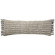 Jaipur Living Sameen AGO24 Handmade Solid Taupe And Gray Lumbar Pillow