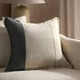 Jaipur Living Morrigan TAN17 Handmade Striped Gray Pillow