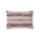 Loloi Pillows PCJ0002 Burgundy Ivory Pillow