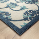 LR Home Copa Cabana 81813 Navy Blue Off-White Rug
