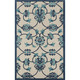 LR Home Copa Cabana 81813 Navy Blue Off-White Rug