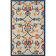 LR Home Copa Cabana 81813 Navy Orange Red Off-White Rug
