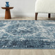 LR Home Lanham 82274 Blue Ivory Rug