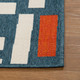 LR Home Mapa 82502 Navy White Rug