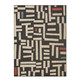 LR Home Mapa 82502 Black Ivory Rug