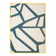 LR Home Mapa 82507 White Navy Rug
