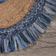 LR Home Boutique Jute 3380 Denim Blue Natural Rug