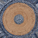 LR Home Boutique Jute 3380 Denim Blue Natural Rug