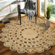 LR Home Boutique Jute 50134 Natural Rug