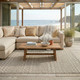 LR Home Oslo 82117 Tan Brown Rug