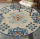 LR Home Rugs Ariel 22133 Beige Blue Rug