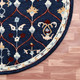 LR Home Rugs Ariel 22138 Navy Red Rug