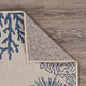LR Home Seaside 81873 White Navy Rug