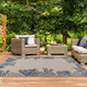 LR Home Seaside 81873 White Navy Rug