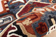 LR Home Shapes 50922 Rust Navy Rug