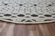 LR Home Sinuous 54114 Navy Blue Cream Tan Rug