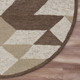 LR Home Sinuous 54117 Brown Tan Cream Rug